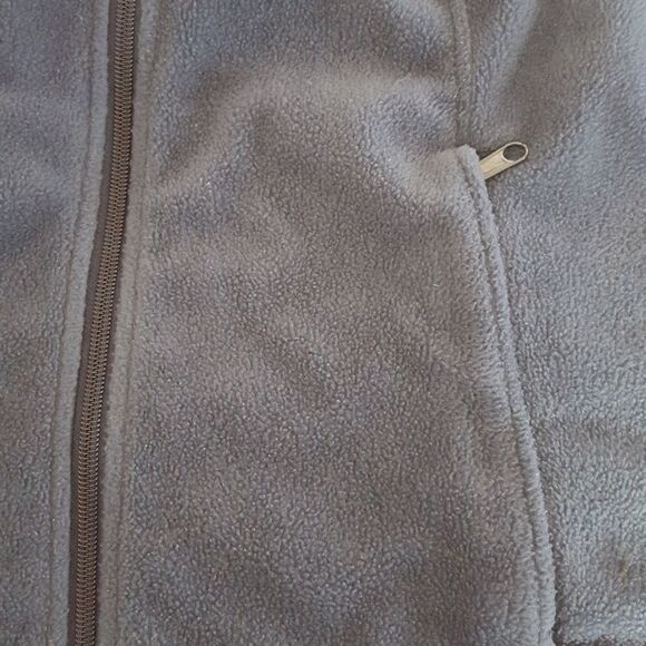 Columbia Dark Blue Zip-Up Fleece Jacket Sweatshirt Size M - Picture 5 of 5